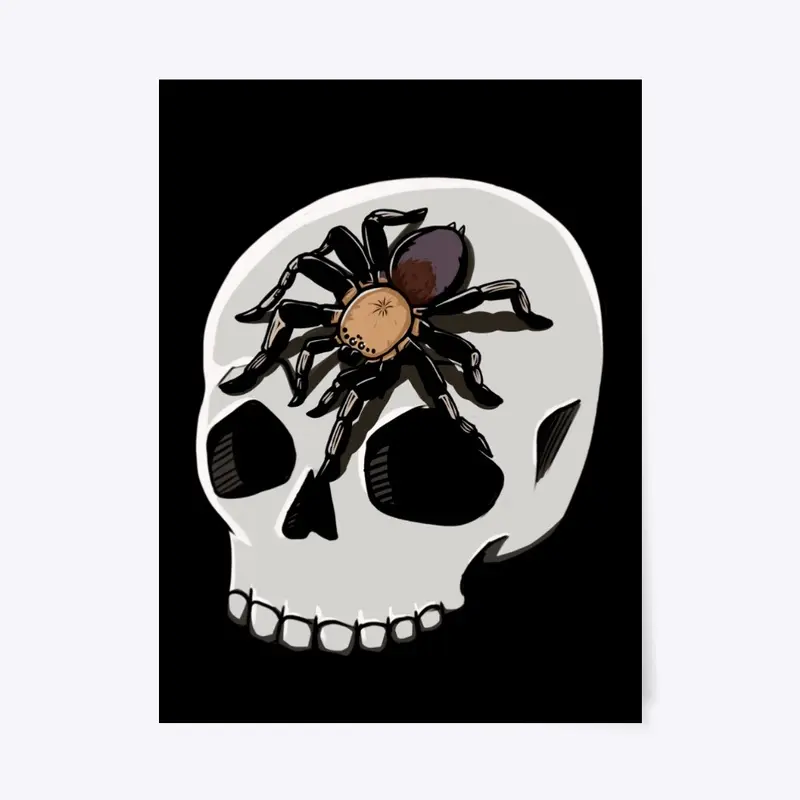 Halloween Skeleton Tarantula Skull